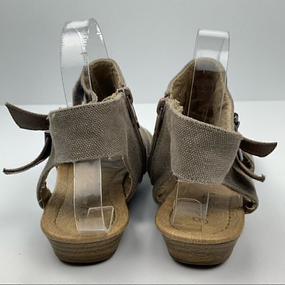 Vanity womens vasa sandals 7 brown zip up booties fairycore cosplay festival - Picture 4 of 12